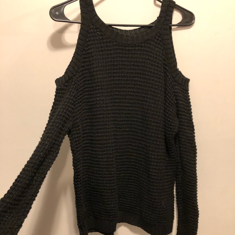 Charlotte Russe Open Shoulder Sweater